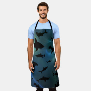 Delantal Pescado de tiburón moderno jaws ballena bajo la ga
