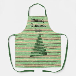 Delantal Pesionalizado árbol navideño de nieve festivo