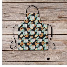 Delantal Pestezos, pan y mezclas negro