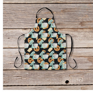 Delantal Pestezos, pan y mezclas negro