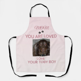 Delantal Pet Mom Loved Photo