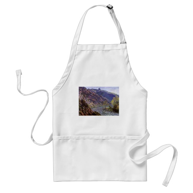 Delantal Petite Creuse, Luz solar de Claude Monet (Frente)