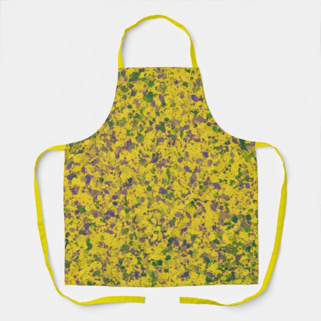 Delantal Petróleo Mardi Gras (Anverso)