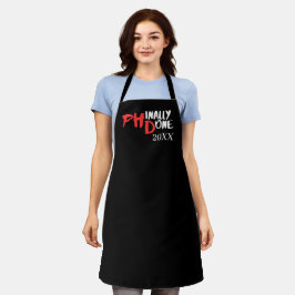 Delantal Phinally done - Diseño de la oferta de graduación 