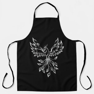 Delantal Phoenix Rises en Negro