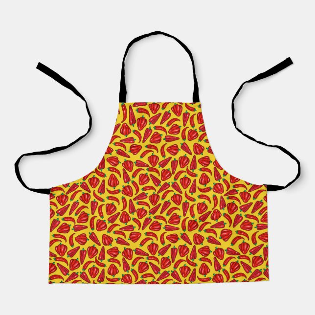 Delantal Picante picante de pimiento de chile rojo (Anverso)