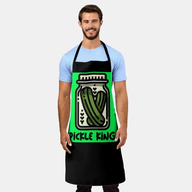 DELANTAL PICKLE KING DAD MENS FUNNY KITCHEN APRONS (Gastado)