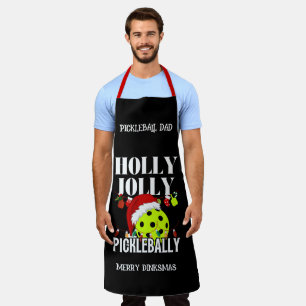 Delantal Pickleball de Navidad Personalizado