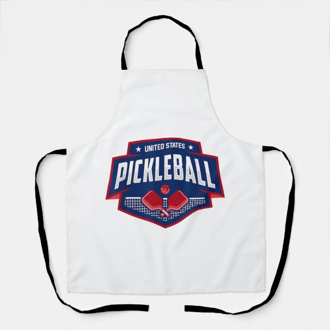 Delantal Pickleball Support Team Pickleball Player USA (Anverso)