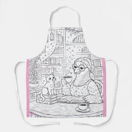 Delantal Pidgy and Nova Tea - Colouring Apron