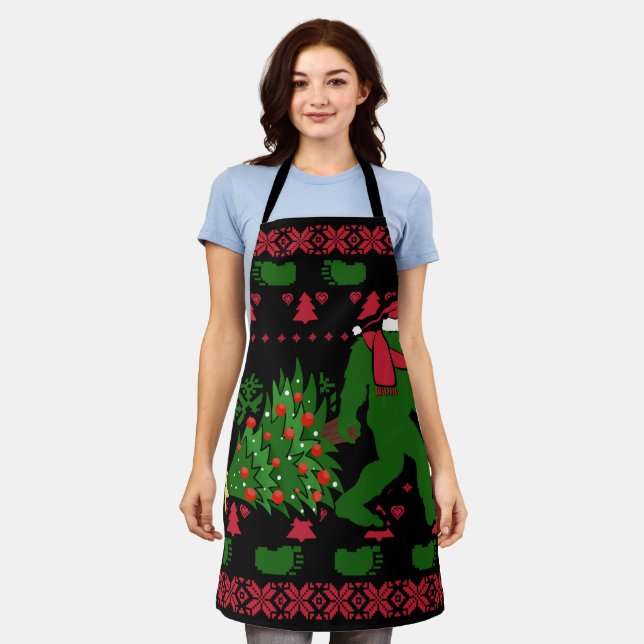 Delantal Pie grande sobre fondo de punto (Gastado)