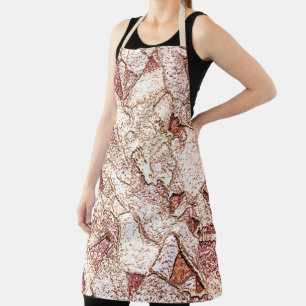 Delantal Piedra dura en crema marrón claro