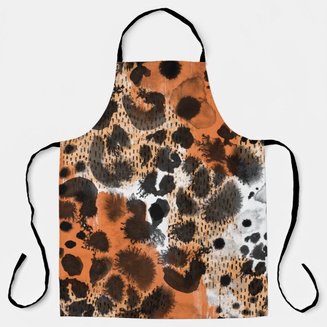 Delantal Piel animal: patrón de leopardo creativo. (Anverso)