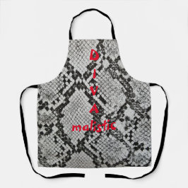 Delantal Piel de serpiente DIVAmalístico Print Apron