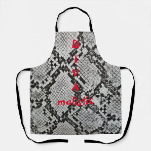 Delantal Piel de serpiente DIVAmalístico Print Apron