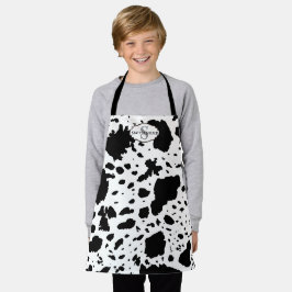 Delantal Piel de vaca rústico de cabinas Imprimir Cosy Farm