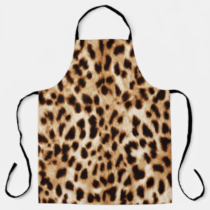 Delantal Piel Leopardo, Auténtico Patrón De Vida Silvestre.