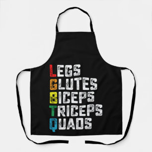 Delantal Piernas LGBTQ Glutes Biceps Triceps Quads Gimnasio