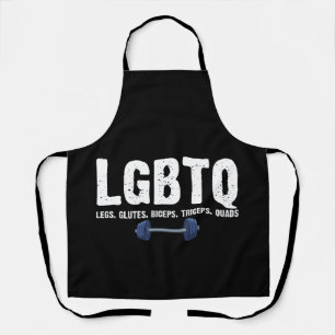 Delantal Piernas LGBTQ Glutes Biceps Triceps Quads Gym Love