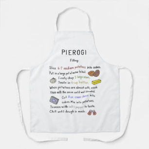 Delantal Pierogi Apron - Receta de relleno