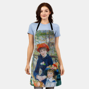 Delantal Pierre-Auguste Renoir - Dos hermanas en la terraza