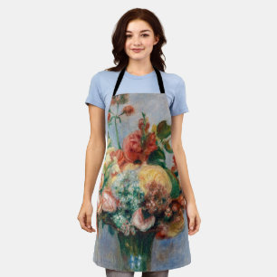 Delantal Pierre-Auguste Renoir - Flores en una plaza