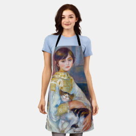 Delantal Pierre-Auguste Renoir - Niño con gato