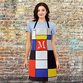 Delantal Piet Mondrian Apron personalizado