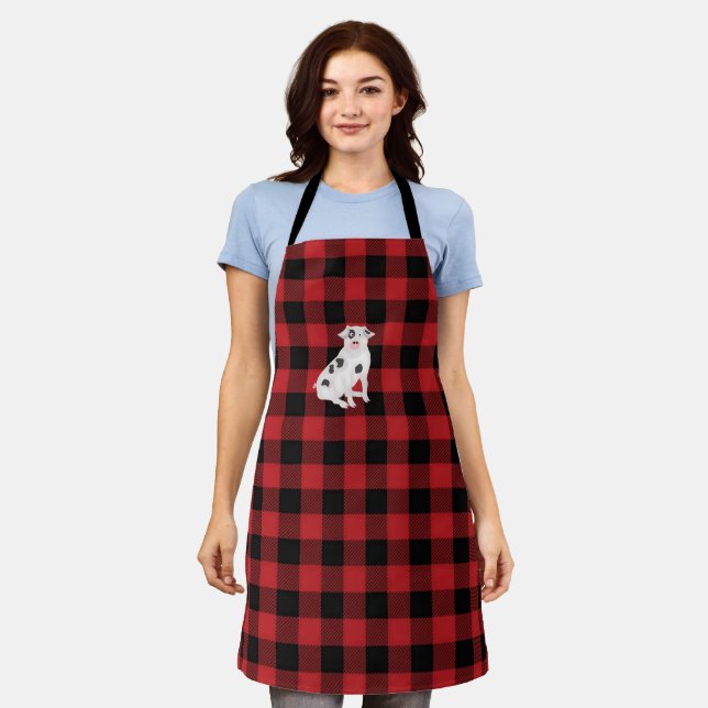 Delantal Pig Allover Apron (Gastado)