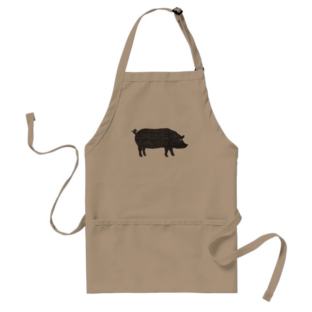 Delantal Pig Silhouette (Frente)