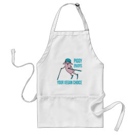 Delantal Piggy Enjoys Your Vegan Choice