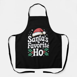 Delantal Pijama travieso favorito de Santa divertida Navida