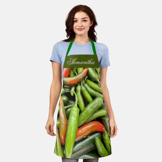 Delantal Pila De Pescadores Verdes En Picante (Gastado)