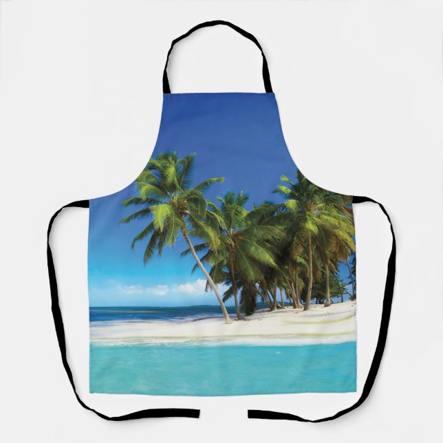 Delantal Pilar de tiro de playa exótica (Anverso)