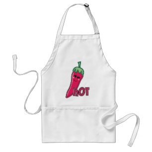 Delantal Pimienta de chile de las rosas fuertes