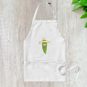 Delantal Pimiento Verde Sonriente