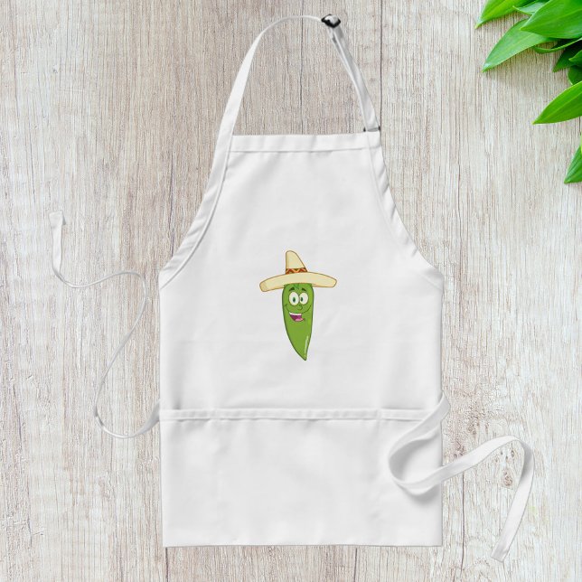 Delantal Pimiento Verde Sonriente (Subido por el creador)