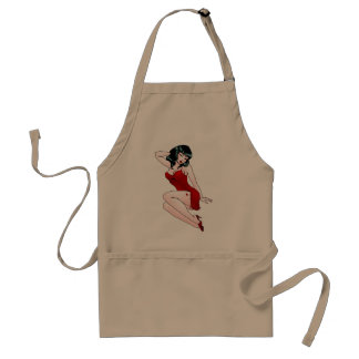 Delantal Pin Up Chica Apron Retro Pin-Up 50 Aprones de barb