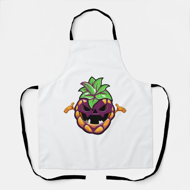 Delantal Piña de Halloween (Anverso)