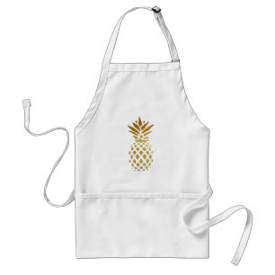 Delantal Piña de oro, fruta en oro