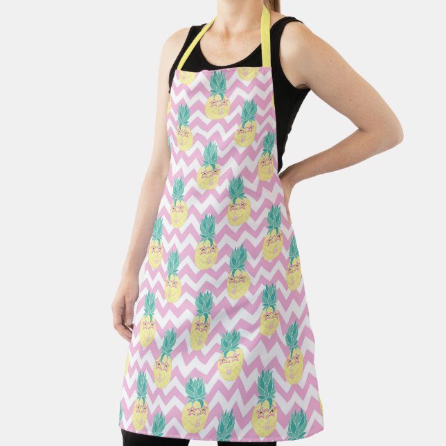 Delantal Piñas y Apron Chevron (in situ)