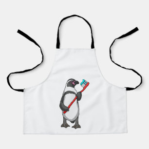 Delantal Pincel de dientes de pingüino