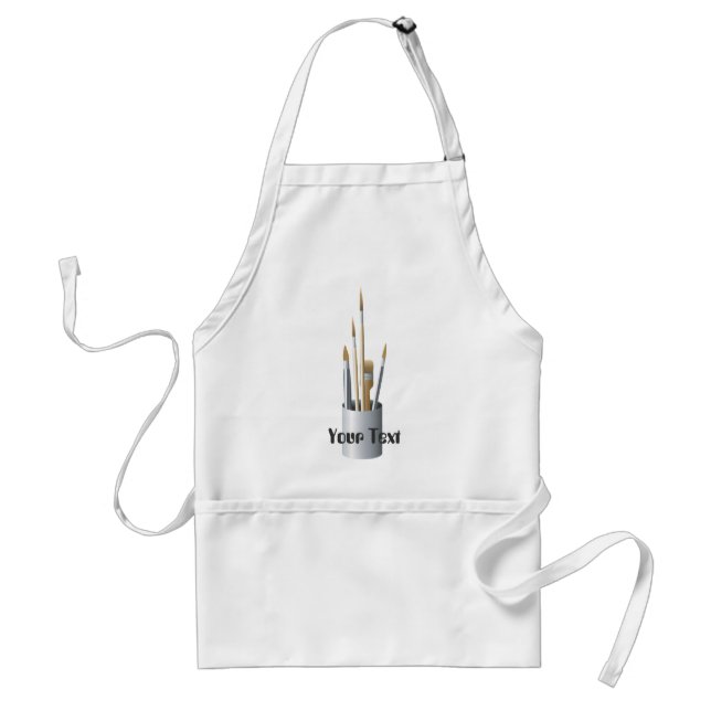Delantal Pinceles de artista Apron (Frente)