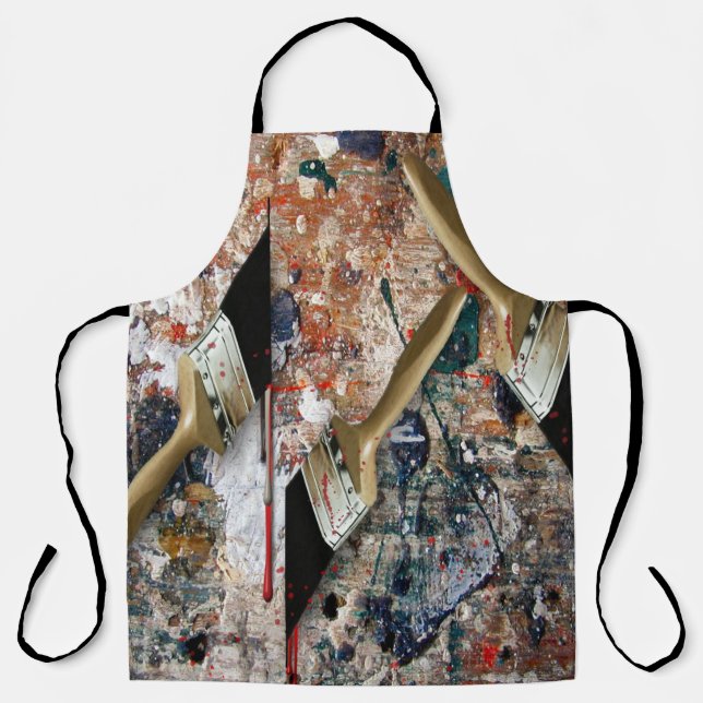 Delantal Pinceles de pintura pintar Apron (Anverso)