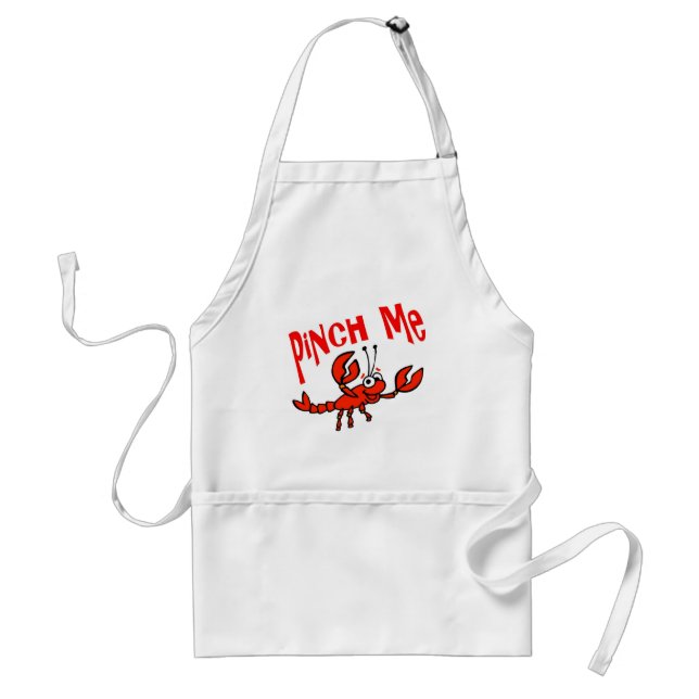 Delantal Pinch Me Crawfish Personalizado Apron (Frente)