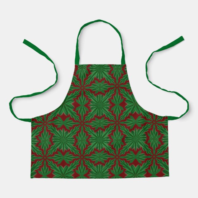Delantal Pine Mandala Garnet Pequeño Apron