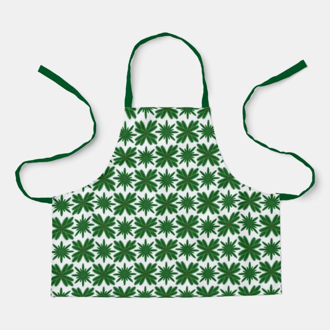 Delantal Pine Snowflakes Small Apron (Anverso)