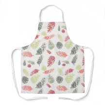 Pinecone Holiday Navidades Apron