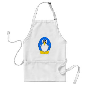 Delantal Pingüino azul