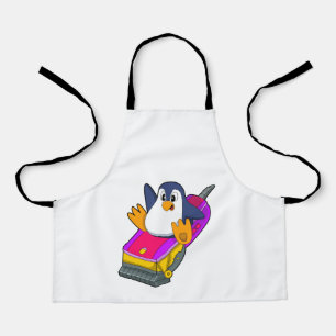 Delantal Pingüino como peluquero con Razor